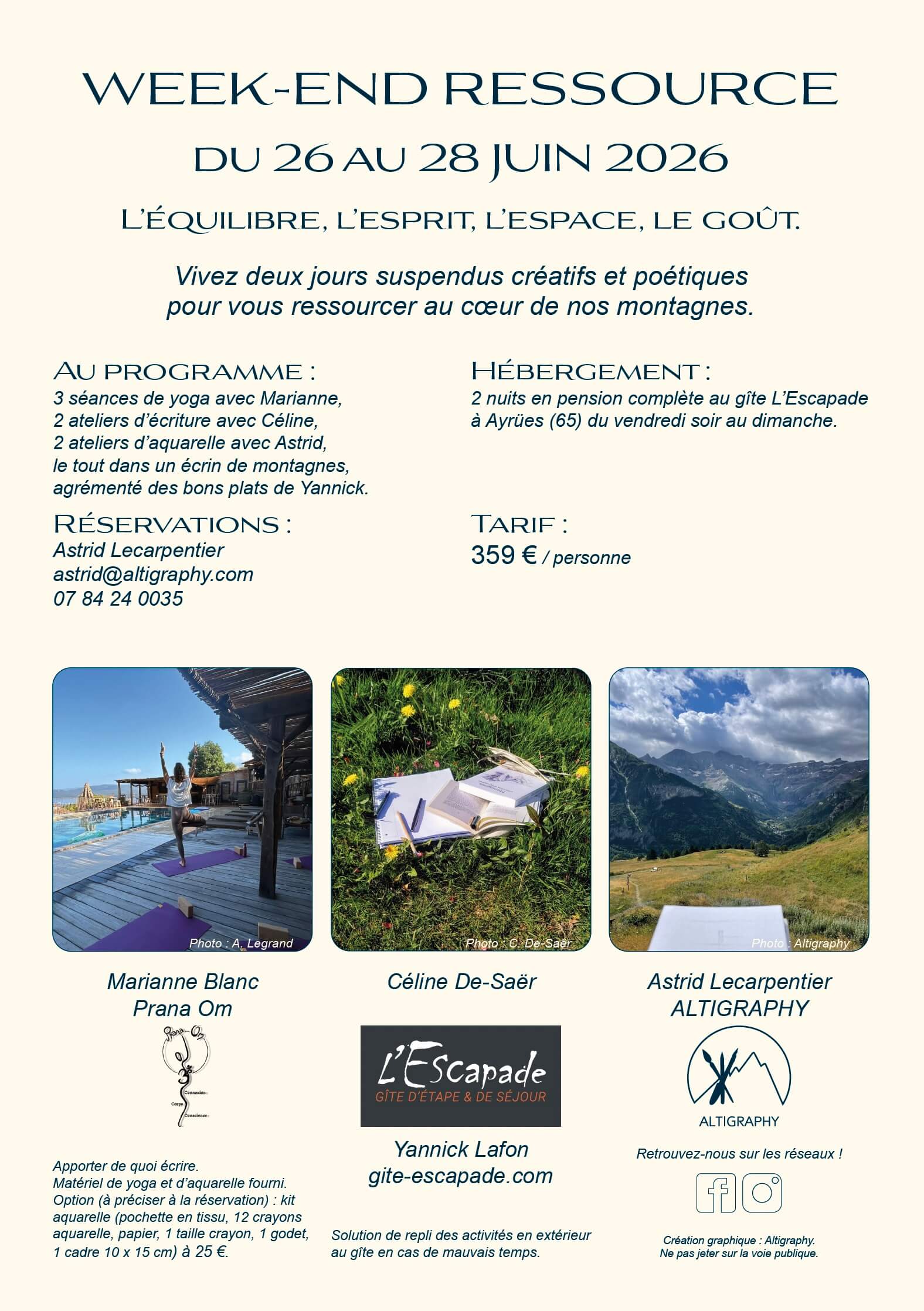 Affiche week-end ressource Hautes-Pyrénées
